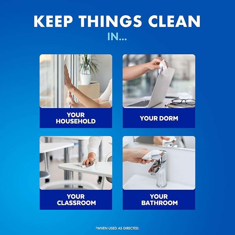 Lysol Disinfecting Wipes Bundle, Home Apartment Dorm Room Essentials and Cleaning Supplies, All Purpose Cleaner, Multi-surface Cleaning Wipes, Multi-Scent Sanitizing Wipes Bundle, 80 Count (4pk) - Image 8