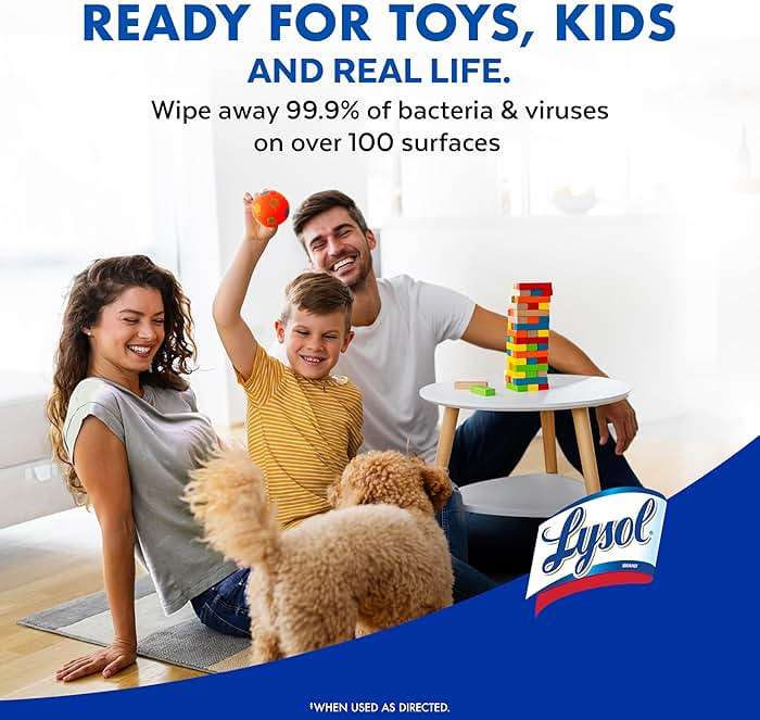 Lysol Disinfecting Wipes Bundle, Home Apartment Dorm Room Essentials and Cleaning Supplies, All Purpose Cleaner, Multi-surface Cleaning Wipes, Multi-Scent Sanitizing Wipes Bundle, 80 Count (4pk) - Image 10