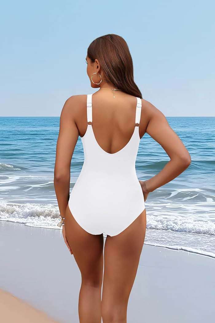 Holipick Women Tummy Control One Piece Swimsuit - Push Up Bathing Suit Full Coverage Slimming Swimwear - Image 4