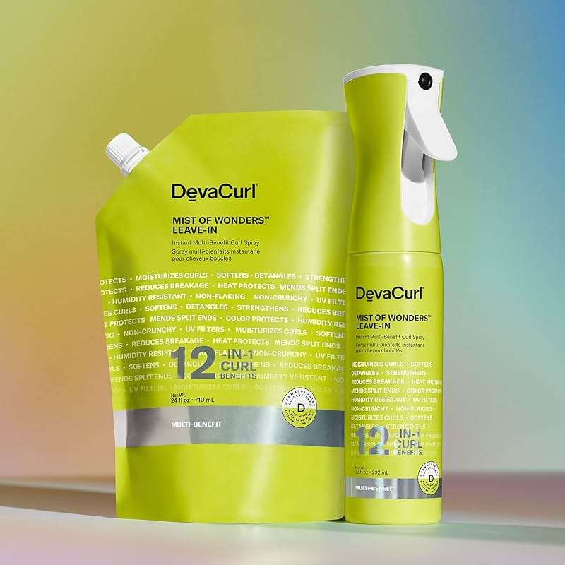 DevaCurl Mist Of Wonders Leave-In Multi-Benefit Curl Spray | Continuous Mist Spray | 12-in-1 Curl Benefits - Image 6