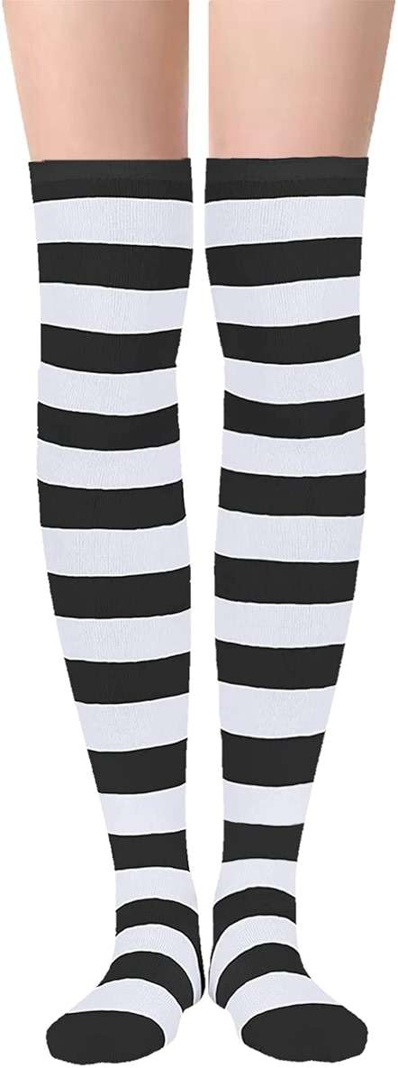 UTTPLL Womens Thigh High Socks Striped Stockings Fashion Colored Long Over Knee High Socks for Halloween, Party, Daily Wear - Image 2