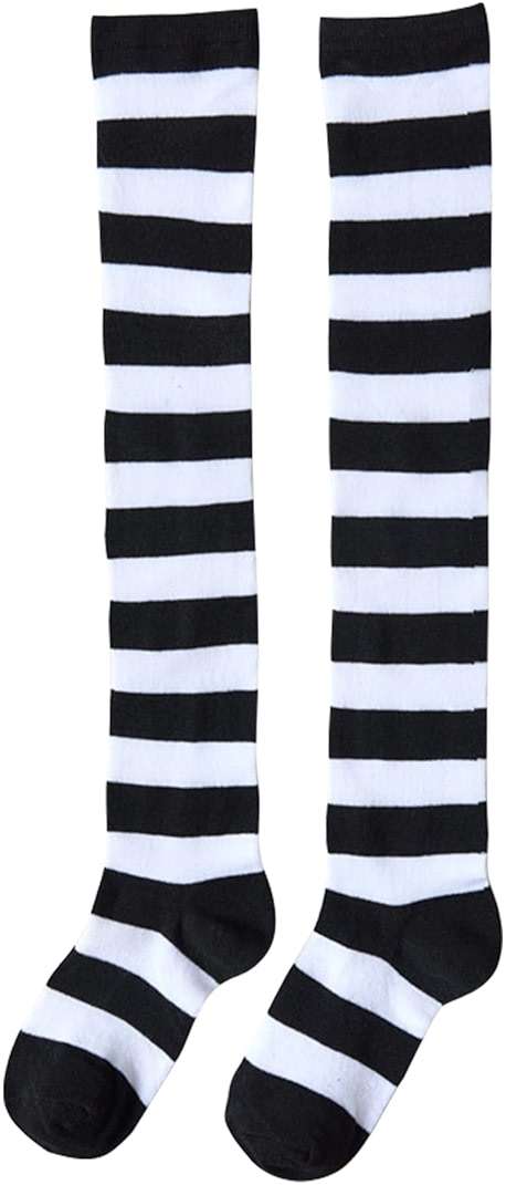 UTTPLL Womens Thigh High Socks Striped Stockings Fashion Colored Long Over Knee High Socks for Halloween, Party, Daily Wear - Image 4