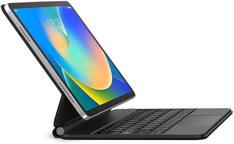 runelk Keyboard Case for iPad 10th Generation 2022 & 11th (A16, 2025) – Magic-Style Keyboard with Multi-Touch Trackpad – Floating Cantilever Stand – Magnetic Case for iPad 10.9 inch 10th / 11th Gen. - Image 1