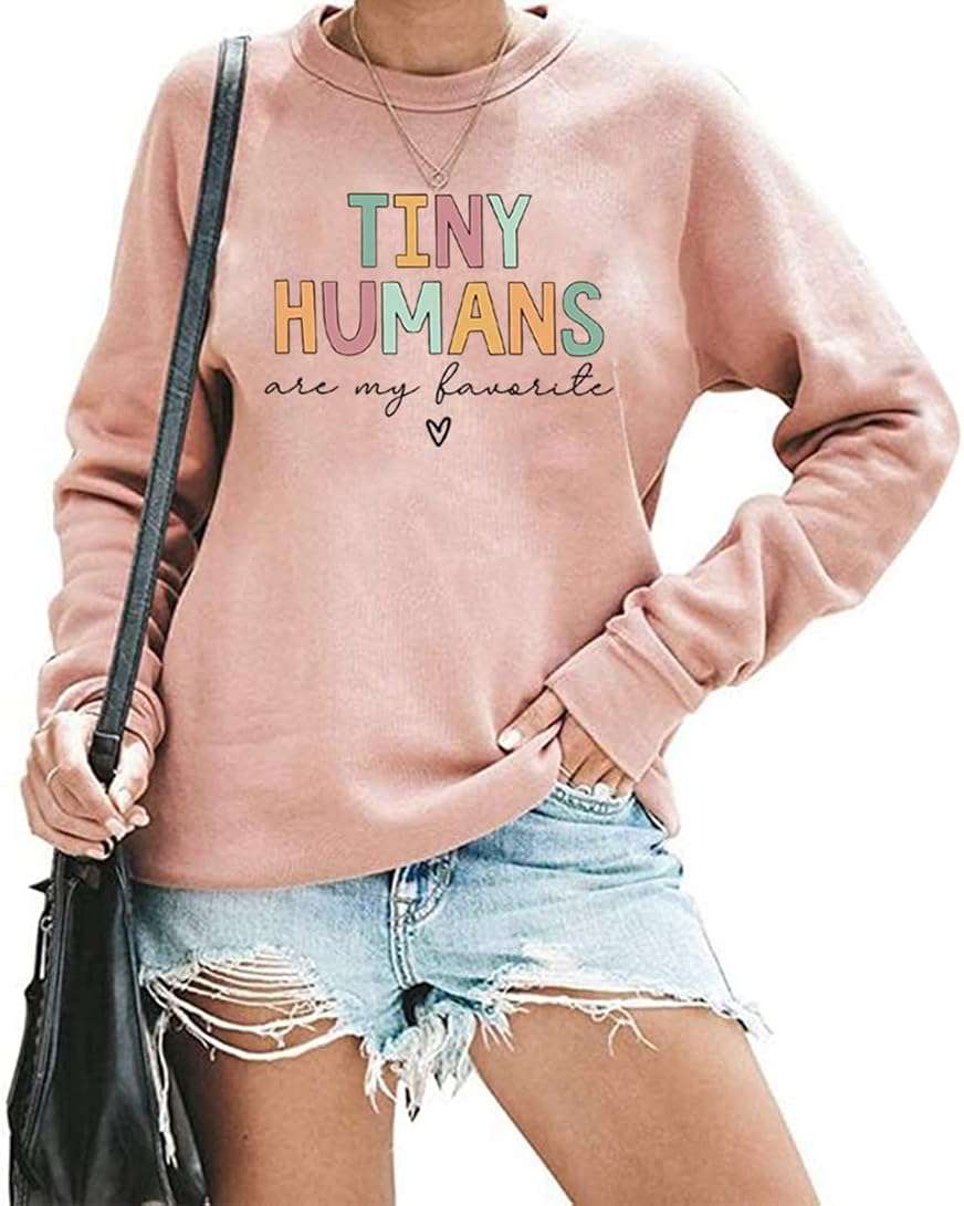 TSIIUO Women's Peds Nurse Sweatshirt Funny NICU Nurse Shirt Nurse Life Long Sleeve Tops Casual Tees - Image 2