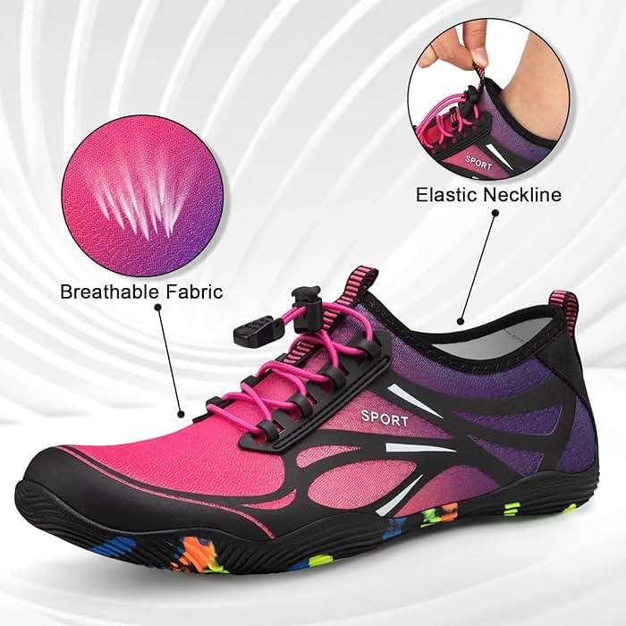 ATHMILE Water Shoes for Men Women River Shoes Adult Swim Beach Lake Pool Aqua Socks Barefoot Quick Dry for Hiking Surfing Kayaking Cruise Ship Essentials - Image 2