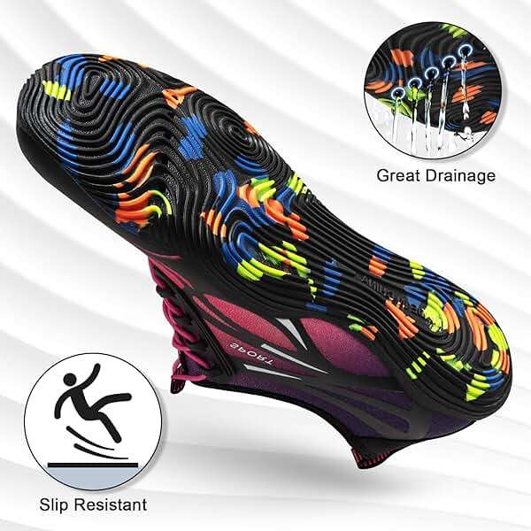 ATHMILE Water Shoes for Men Women River Shoes Adult Swim Beach Lake Pool Aqua Socks Barefoot Quick Dry for Hiking Surfing Kayaking Cruise Ship Essentials - Image 3
