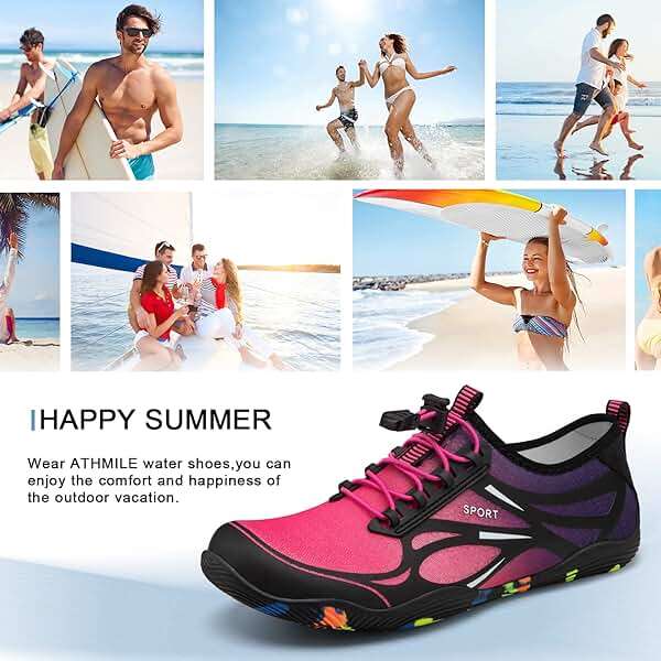 ATHMILE Water Shoes for Men Women River Shoes Adult Swim Beach Lake Pool Aqua Socks Barefoot Quick Dry for Hiking Surfing Kayaking Cruise Ship Essentials - Image 6