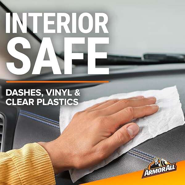 Armor All Car Cleaning Wipes 90-Count - Convenient Car Interior, Dashboard, Leather, Fabric & Vinyl Wipes, Gift for Car Lovers - Image 5