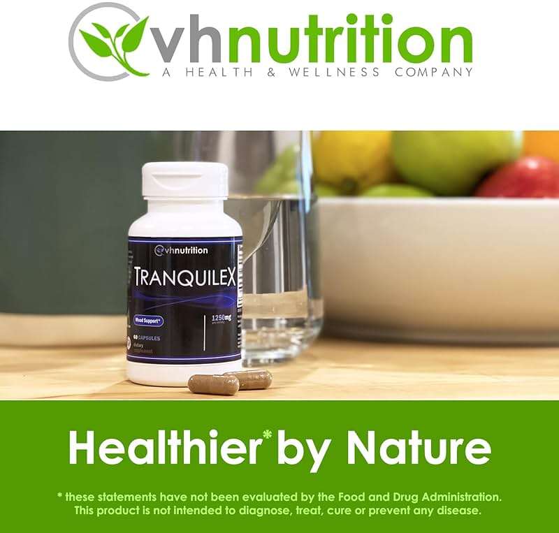 VH Nutrition TRANQUILEX | Stress Relief Supplement* | Ashwagandha, Passion Flower, Kava Kava, Lemon Balm, Licorice Root, and Lavender | Natural Relaxation and Mental Calmness | 60 Capsules - Image 8