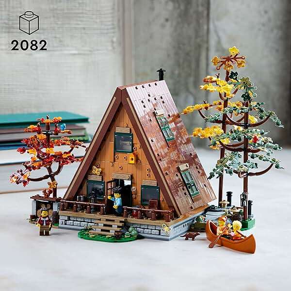 LEGO Ideas A-Frame Cabin Building Set for Adults - Detailed DIY Miniature House Model Kit, Ages 18+ Years - Gifts for Men & Women - 21338 - Image 2