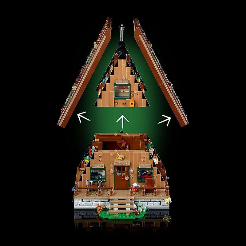 LEGO Ideas A-Frame Cabin Building Set for Adults - Detailed DIY Miniature House Model Kit, Ages 18+ Years - Gifts for Men & Women - 21338 - Image 4