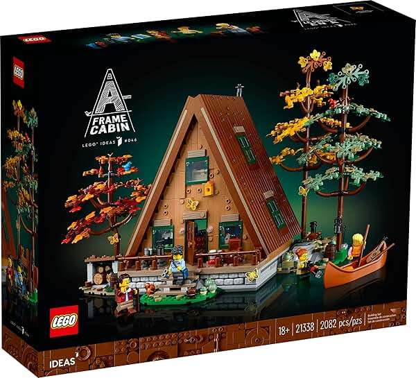 LEGO Ideas A-Frame Cabin Building Set for Adults - Detailed DIY Miniature House Model Kit, Ages 18+ Years - Gifts for Men & Women - 21338 - Image 8