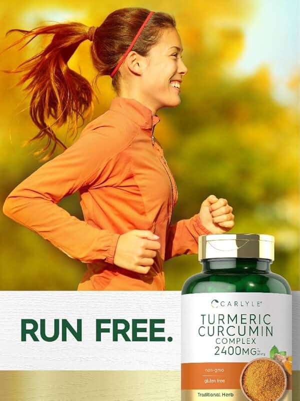 Carlyle Turmeric Curcumin Supplement | 180 Powder Capsules | Herbal Complex | Non-GMO, Gluten Free Formula - Image 6