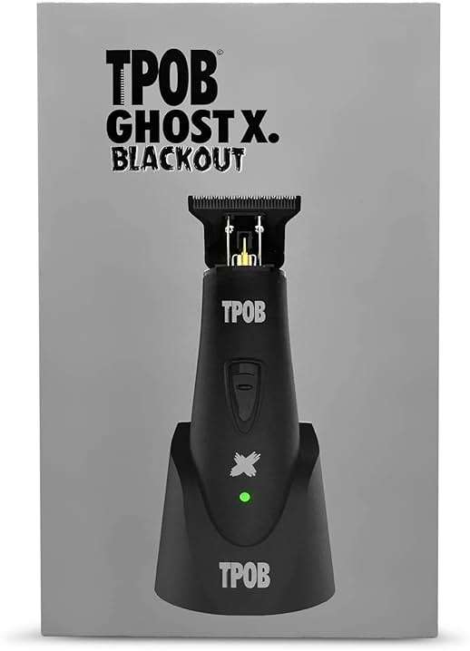 TPOB Ghost X Beard Trimmer Hair Clippers for Men, Professional Hair T-Blade Trimmer Cordless Rechargeable Edgers Clippers Electric Beard Shaver (Ghost X Blackout) - Image 5