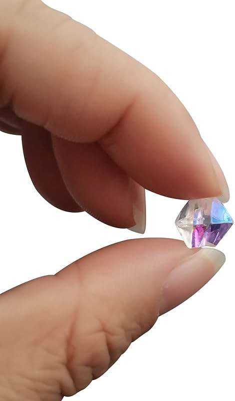 LYFJXX Iridescent Vase Filler, 1400 PCS 6 * 9 mm Acrylic Ice Cubes Acrylic Gem Plastic Diamonds Acrylic Table Centerpiece - Image 4