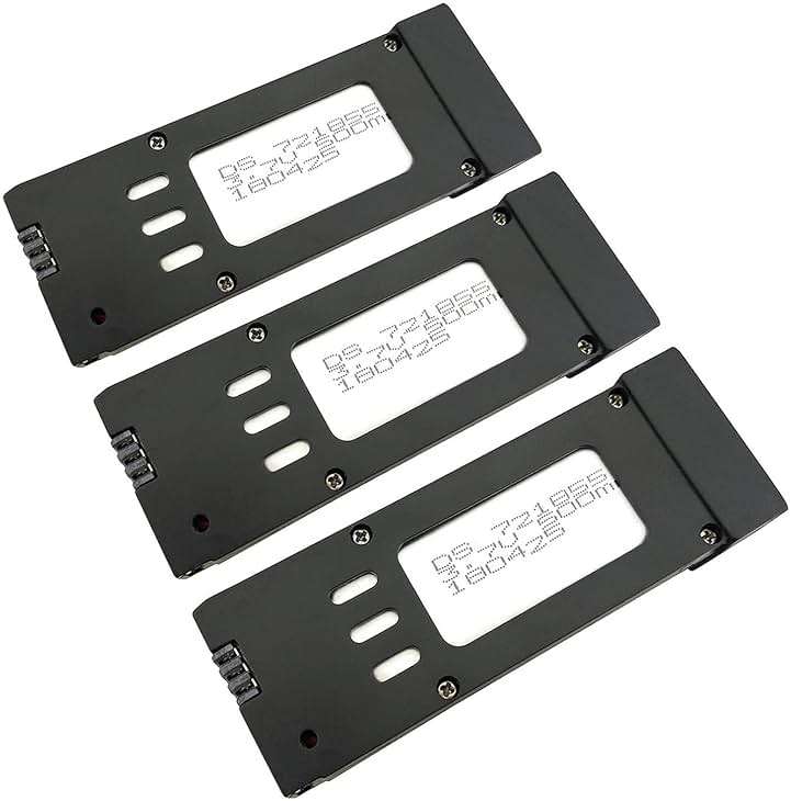 3PCS 3.7V 500mAh Lithium Battery for E58 S168 JY019 Quadcopter Spare Parts Drone Lithium Battery - Image 1