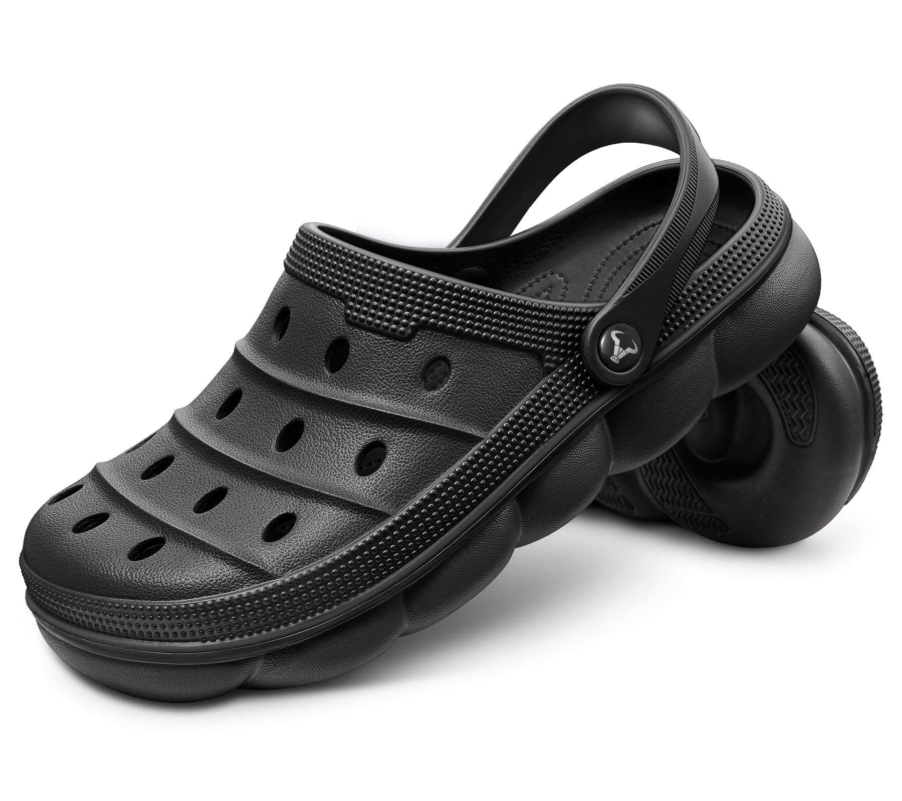 KEMISANT Men Clogs, Unisex Slip-on Yard Garden Shoes Mules Cleaner Shoes House Work Cushioned Supportive - Image 1