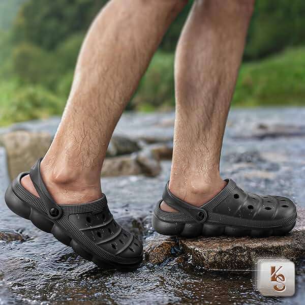 KEMISANT Men Clogs, Unisex Slip-on Yard Garden Shoes Mules Cleaner Shoes House Work Cushioned Supportive - Image 6