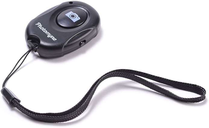 Photomyne Wireless Camera Shutter Clicker | Camera Shutter Remote Control for iPhone & Android Smartphones | Wireless Remote Control Selfie Button - Includes Wrist Strap (1 Pack) - Image 1