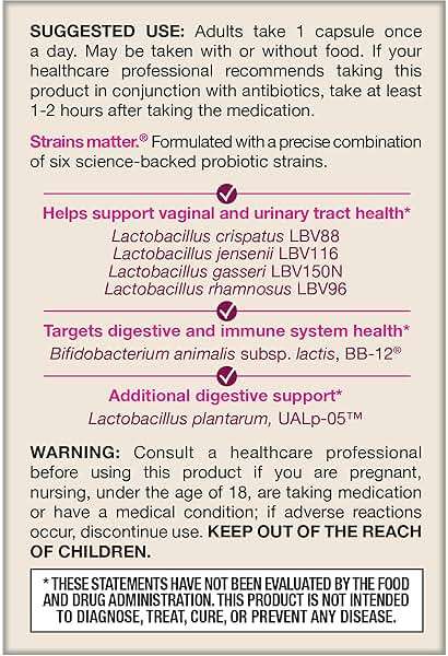 Jarrow Formulas Fem-Dophilus Advanced Vaginal & Digestive Probiotics 10 Billion CFU with 6 Science Backed Strains, for Vaginal, Urinary Tract, Digestive & Immune Support, 30 Capsules, Shelf-Stable - Image 8