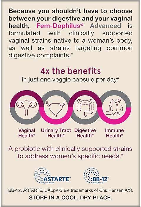 Jarrow Formulas Fem-Dophilus Advanced Vaginal & Digestive Probiotics 10 Billion CFU with 6 Science Backed Strains, for Vaginal, Urinary Tract, Digestive & Immune Support, 30 Capsules, Shelf-Stable - Image 9