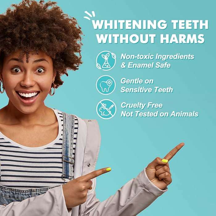 Sierra Clean Teeth Whitening Strips 14 Treatments Kit - Sensitive Teeth Whitener, Enamel Safe, Deep Stains Removal, Dentist Recommended, Fast Results Without The Harm - 28 Strips - Image 3
