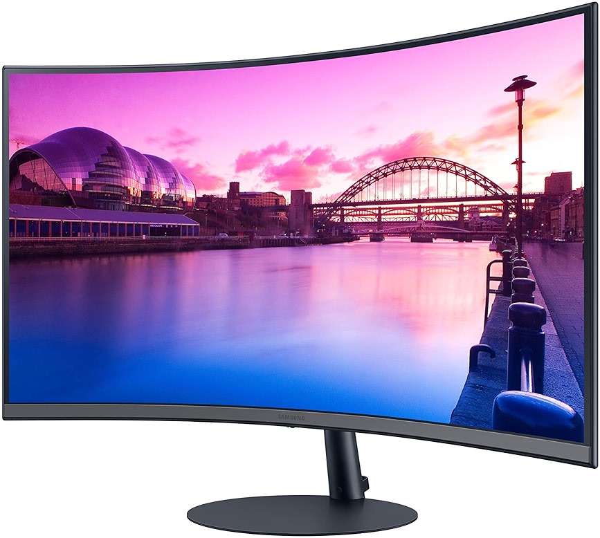 SAMSUNG 27-Inch S39C Series FHD Curved Gaming Monitor, 75Hz, AMD FreeSync, Game Mode, Advanced Eye Comfort, Frameless Display, Built in Speakers, Slim Metal Stand, LS27C392EANXGO, Black - Image 4