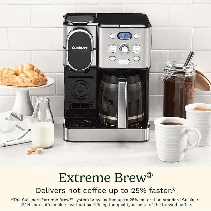 Cuisinart 12-Cup Coffee Maker, Single-Serve Brewer Glass Carafe, Automatic Hot & Iced Coffee Machine, Brew Strength Control and Pause, SS-16, Stainless Steel - Image 5