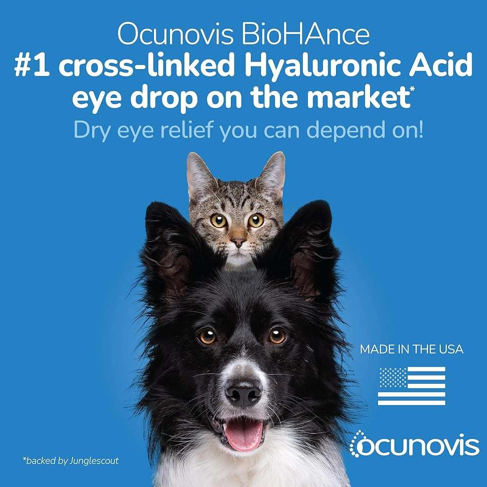 Sentrx Ocunovis Gel Eye Drops for Dogs & Cats, Eye Lube for Dogs Allergy Relief Lubricant, Dogs with Dry Eyes, Artificial Tears, 10 ml - Image 2