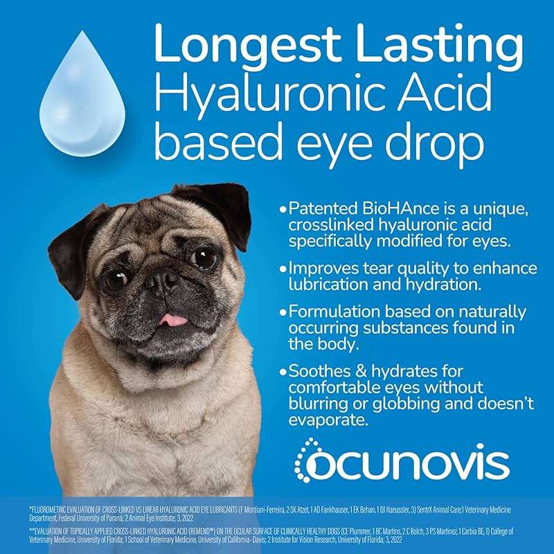 Sentrx Ocunovis Gel Eye Drops for Dogs & Cats, Eye Lube for Dogs Allergy Relief Lubricant, Dogs with Dry Eyes, Artificial Tears, 10 ml - Image 3