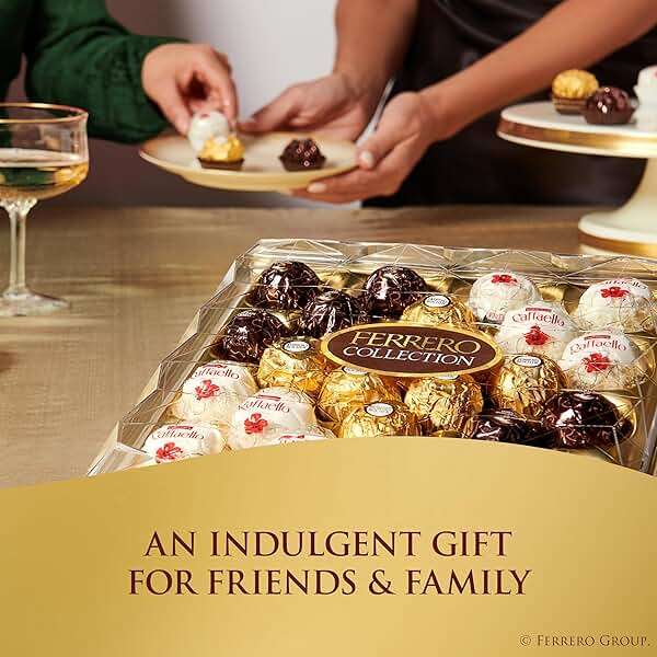 Ferrero Collection Gourmet Gift Box, 16 Assorted Chocolates with Dark Chocolate, Coconut, and Milk Chocolate, 6.1 oz - Image 5