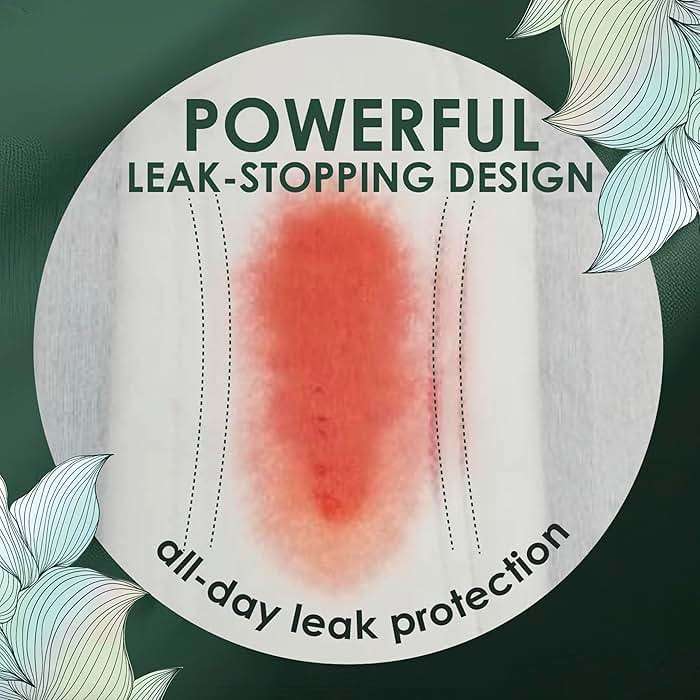 L. Extra Long Maxi Pads for Women, Overnight Absorbency, Organic Cotton Top Layer, Unscented Pads with Wings, 56 Count (2 Packs of 28) - Image 8