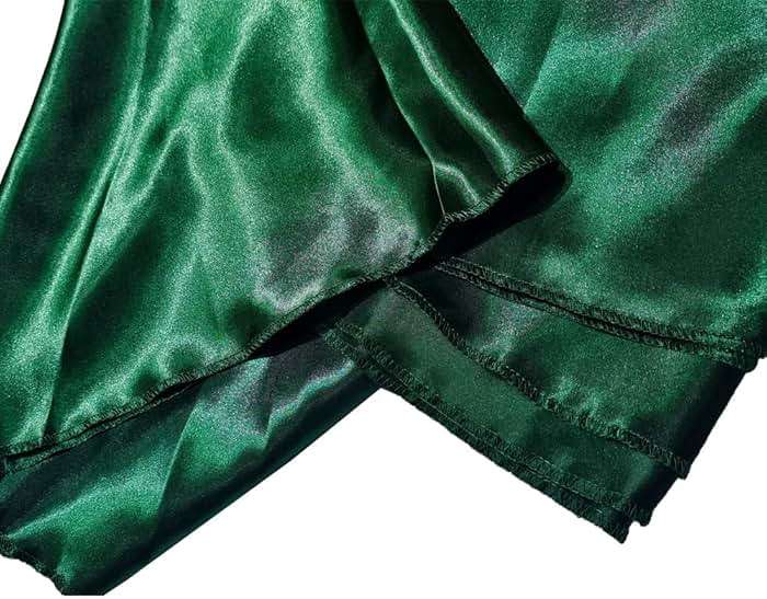 Ladies 90cm Satin Maxi Midi Skirt Long Dress Elastic Waist for Belly Dance Princess Party Cosplay Costume - Image 2