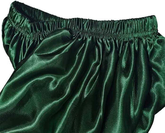 Ladies 90cm Satin Maxi Midi Skirt Long Dress Elastic Waist for Belly Dance Princess Party Cosplay Costume - Image 3