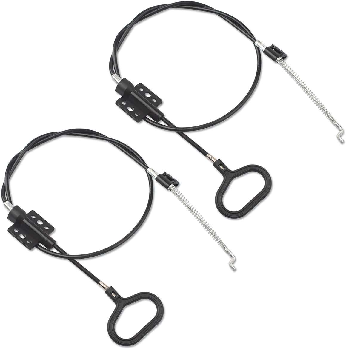 Honkador Recliner Pull Cable Handle Ring, Fits for Loveseats and Lane Couches, for Ashley, Lazy Boy Sofas, for Glider and Rocker Recliner Chairs Etc, Hook Exposed Cable with S Tip for Sofa, 2 PCS - Image 1