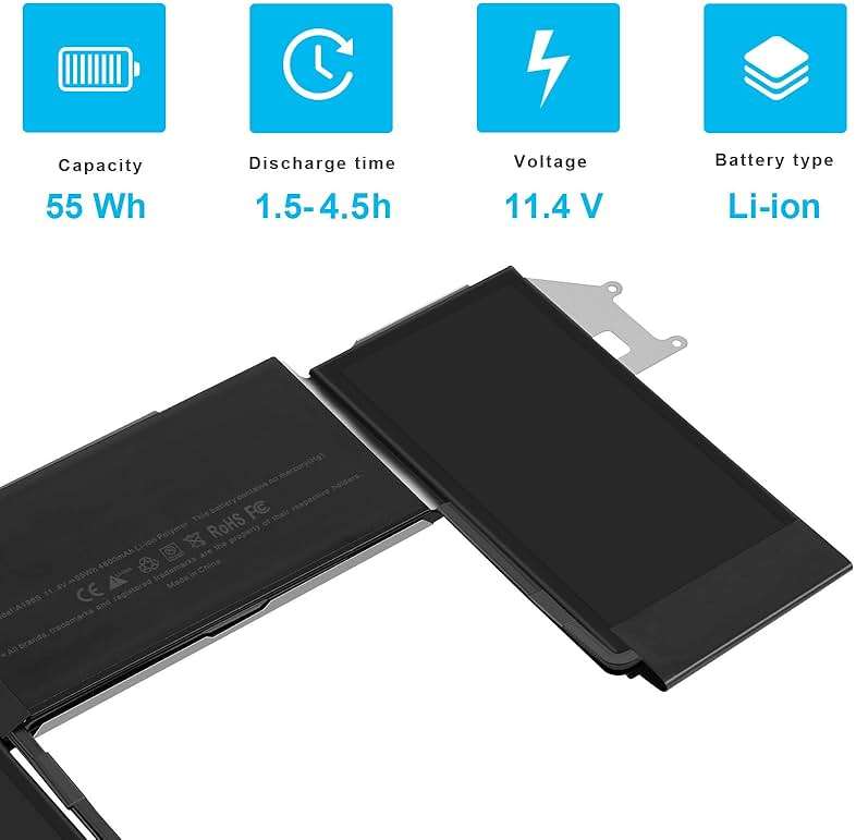 A1965 Laptop Battery for MacBook Air 13" Retina A1932 (2018 2019, Early 2020) A2179 EMC 3184 3302 MacBook Air8,1 8,2 9,1 MRE82 MRE92 MVFH2 MWTJ2 MVH22 MVFM2 MVFK2 MREE2 MREC2 MREA2 MREF2 MUQT2 MUQU2 - Image 5