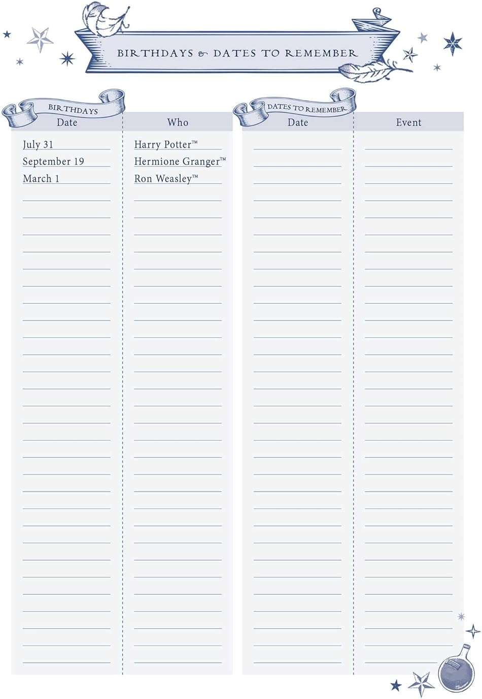 Harry Potter: Spells and Potions Planner Notebook Collection (Set of 3): (Harry Potter School Planner School, Harry Potter Gift, Harry Potter Stationery, Undated Planner) - Image 9