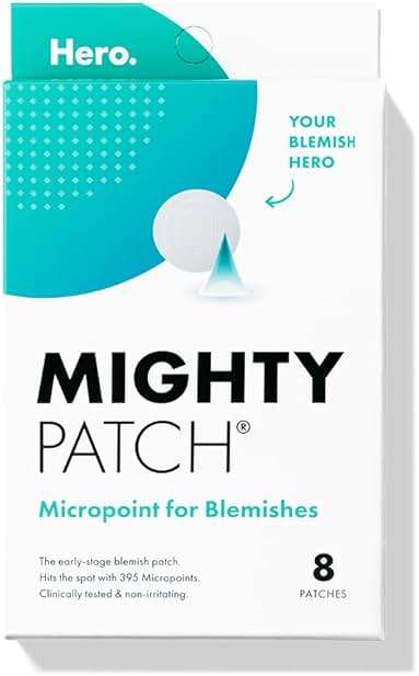 Mighty Patch Micropoint Large Hydrocolloid Pimple Patches for Face Blemishes from Hero Cosmetics, Acne Stickers for Early Stage Zits & Hidden Pimples, 395 Proprietary Micropoints, 8 Count - Image 2