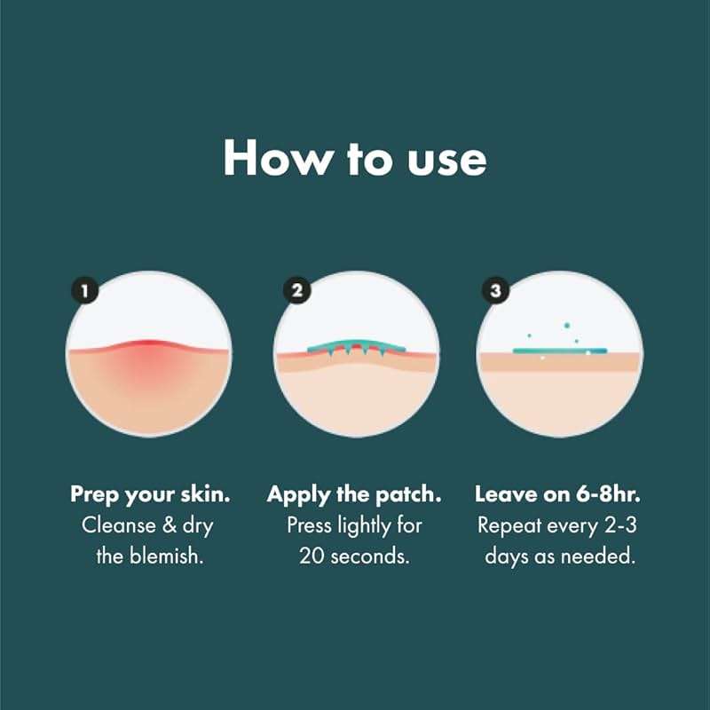 Mighty Patch Micropoint Large Hydrocolloid Pimple Patches for Face Blemishes from Hero Cosmetics, Acne Stickers for Early Stage Zits & Hidden Pimples, 395 Proprietary Micropoints, 8 Count - Image 7