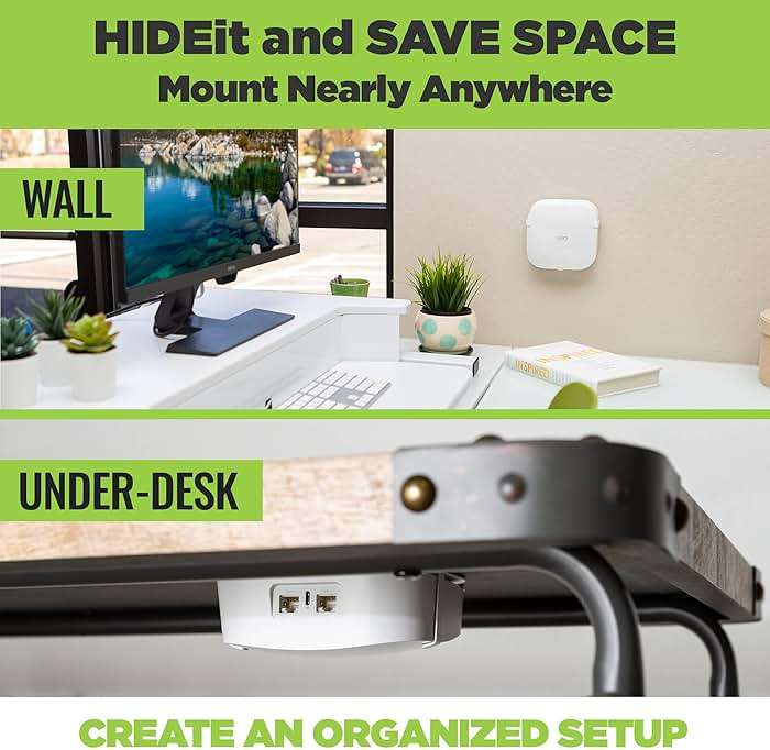 HIDEit Mounts EPro 6E Wall Mount for Eero Pro 6E Mesh Wi-Fi Router - American Company - Steel Wall Mount Compatible with Eero Pro 6E - Not Compatible with Eero Pro or Eero Pro 6 - Image 2