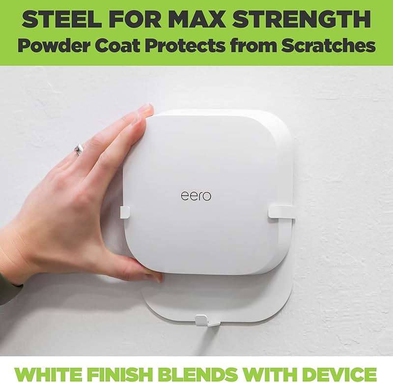 HIDEit Mounts EPro 6E Wall Mount for Eero Pro 6E Mesh Wi-Fi Router - American Company - Steel Wall Mount Compatible with Eero Pro 6E - Not Compatible with Eero Pro or Eero Pro 6 - Image 4