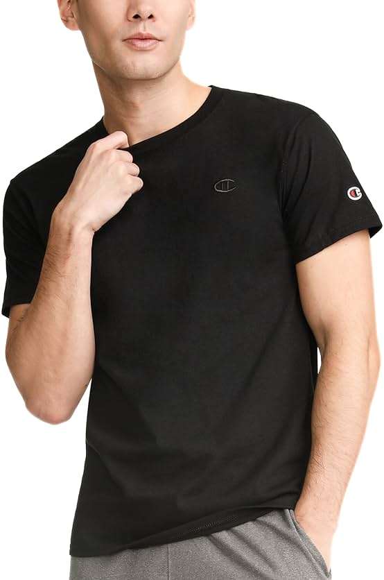 Champion Men's Classic Short Sleeve T-Shirt, Standard Fit, Midweight 100% Cotton, Available in Regular and Big & Tall - Image 1