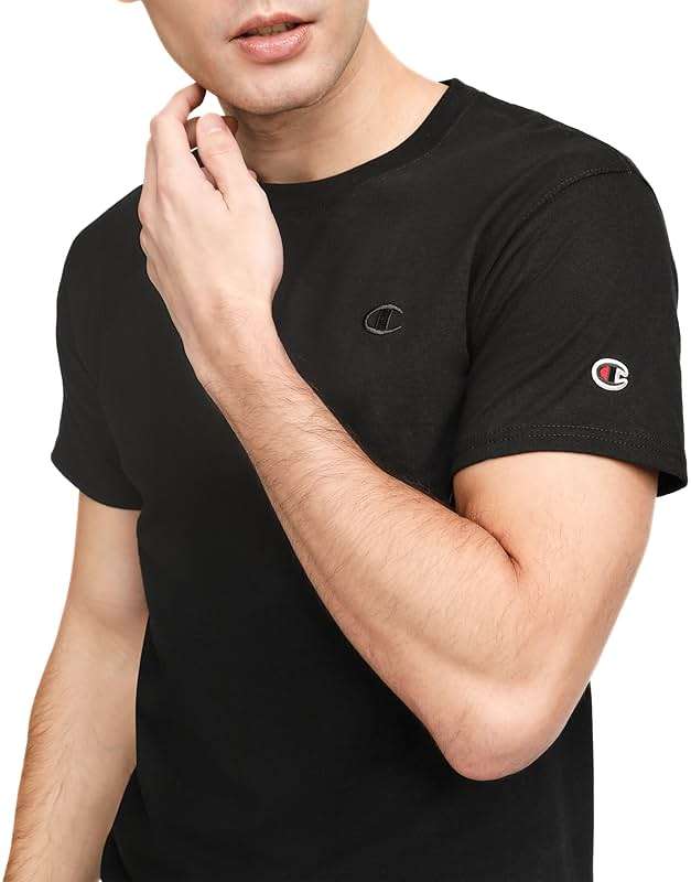 Champion Men's Classic Short Sleeve T-Shirt, Standard Fit, Midweight 100% Cotton, Available in Regular and Big & Tall - Image 3