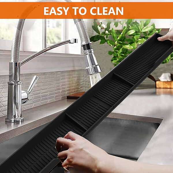 AWOKE Stove Top Shelf 30 Inch - Silicone Material Magnetic Shelf for Stove - 3 Functional Partitions Kitchen Spice Rack Organizer-Black,Kitchen Gadgets Storage Organization - Image 7