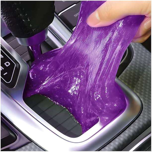 Moly Magnolia Cleaning Gel for Car, Auto Detailing Tools Car Interior Cleaner Putty, Dust Cleaning Mud Removal, Putty Cleaning Keyboard Cleaner for PC Laptop Keyboard Tablet Air Vents Camera (Purple) - Image 1