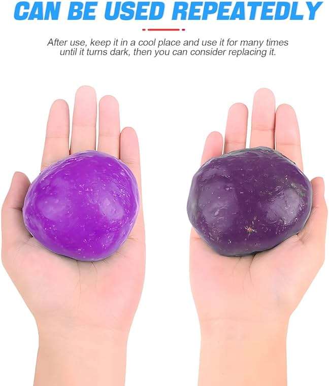 Moly Magnolia Cleaning Gel for Car, Auto Detailing Tools Car Interior Cleaner Putty, Dust Cleaning Mud Removal, Putty Cleaning Keyboard Cleaner for PC Laptop Keyboard Tablet Air Vents Camera (Purple) - Image 3