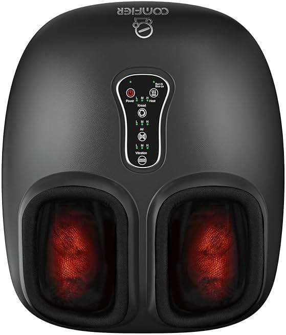COMFIER [2026 Fathers Day Gift for Men,Shiatsu Foot Massager with Fast Heat,Kneading Rolling Compression,Extra Vibration, FSA Eligible HSA Store, Plantar Fasciitis,Neuropathy Pain, Bigger Size 13IN - Image 1