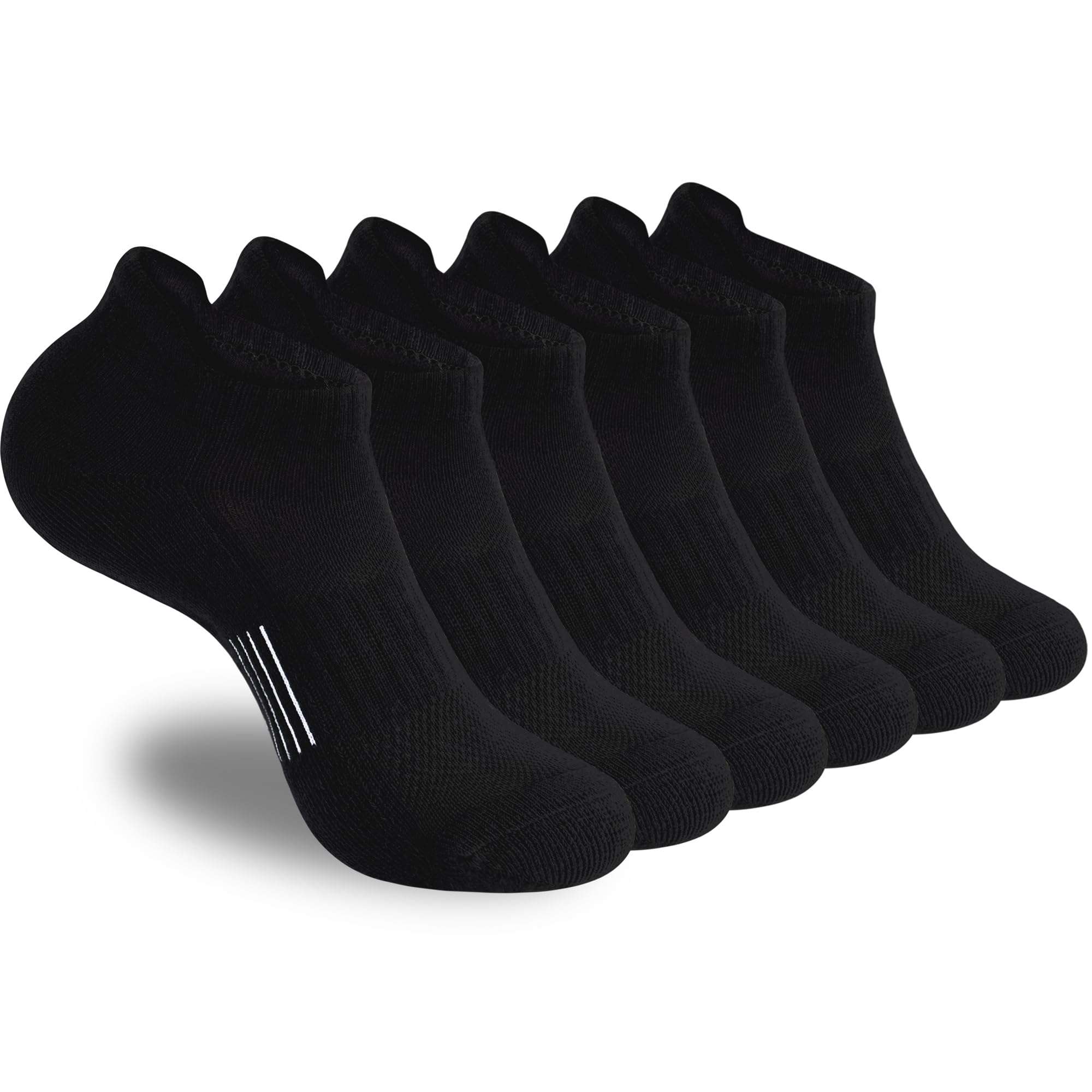ATBITER Womens Ankle Socks 6 Pairs Cushioned Running Athletic No Show Socks With Tab - Image 1