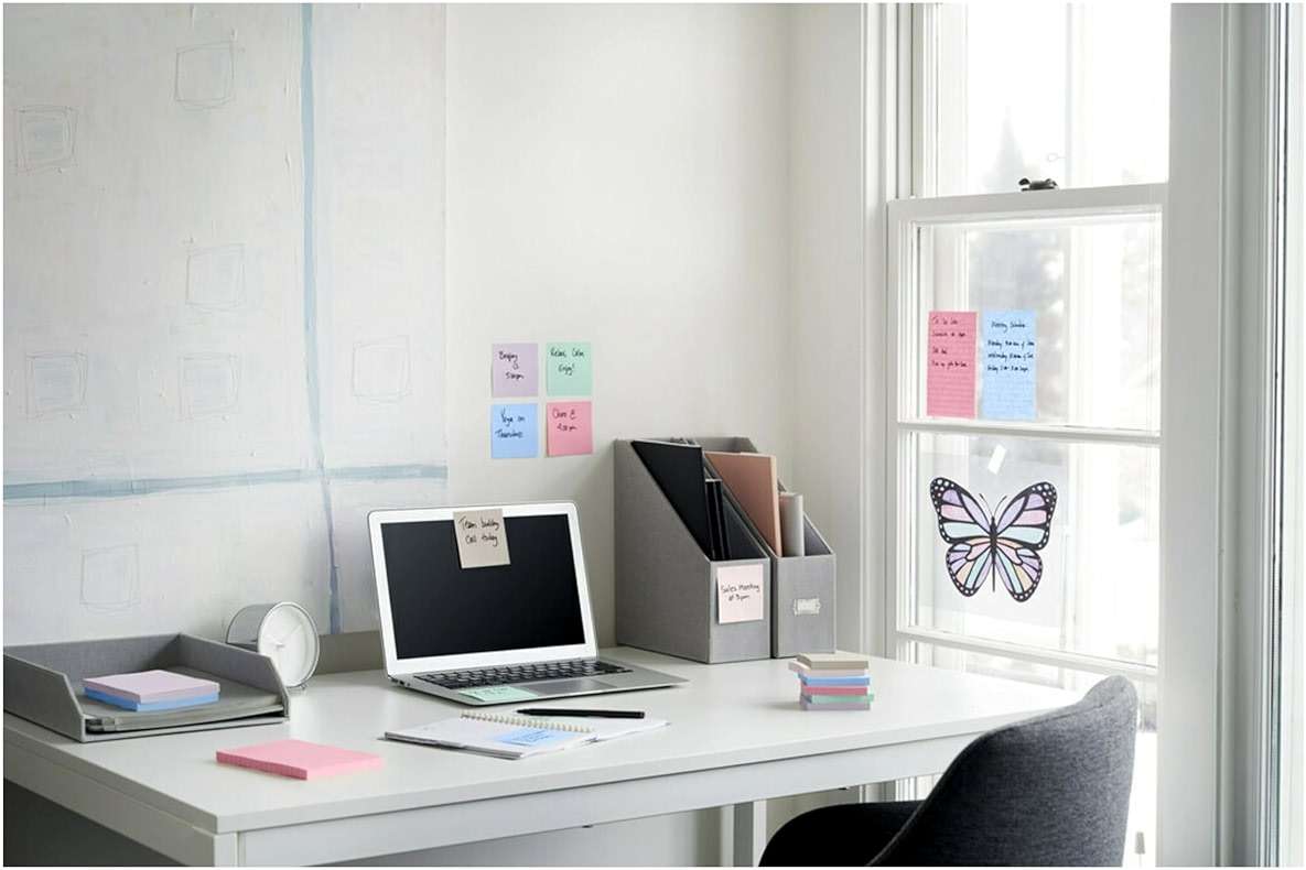 Post-it Super Sticky 100% Recycled Pop-up Notes, 3 in. x 3 in., 70 Sheets, 6 Pads, Wanderlust Collection, Back to School Supplies and Office Products - Image 2