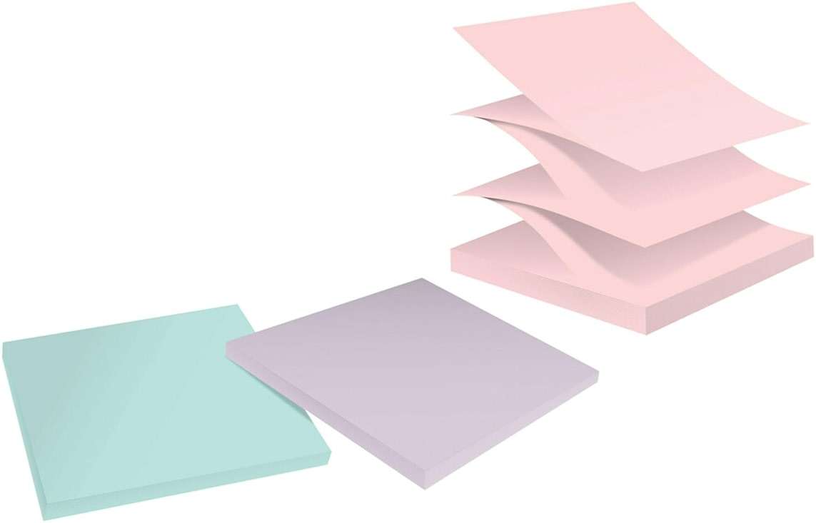 Post-it Super Sticky 100% Recycled Pop-up Notes, 3 in. x 3 in., 70 Sheets, 6 Pads, Wanderlust Collection, Back to School Supplies and Office Products - Image 12